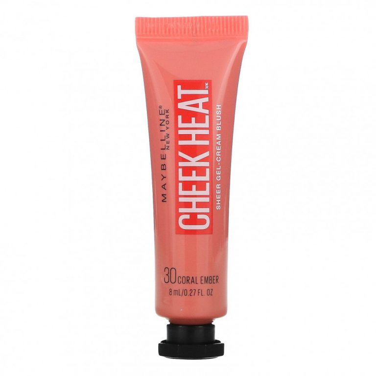 Maybelline, Cheek Heat, крем-румяна с коралловым покрытием, 8 мл (0,27 унции)