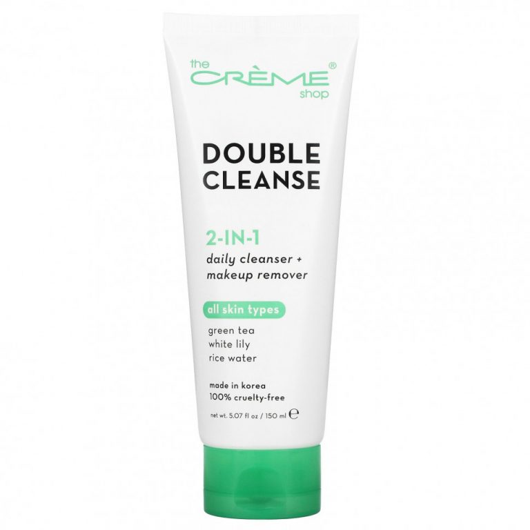 The Creme Shop, Double Cleanse, ежедневное очищающее средство 2 в 1 + средство для снятия макияжа, 150 мл (5,07 жидк. Унции)