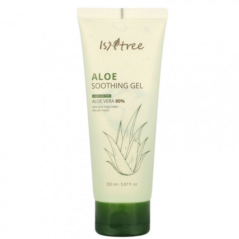 Isntree, Aloe Soothing Gel, 80% Aloe Vera, 5.07 fl oz (150 ml)