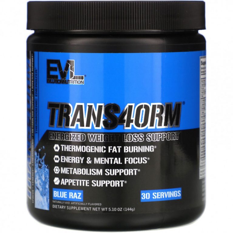 EVLution Nutrition, Trans4orm, Blue Raz, 5,10 унций (144 г)