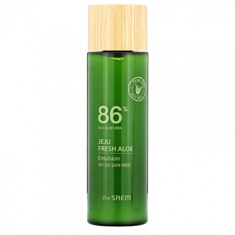 The Saem, Jeju Fresh Aloe, успокаивающий гель «86% алоэ вера», 155 мл (5,24 жидк. унции)