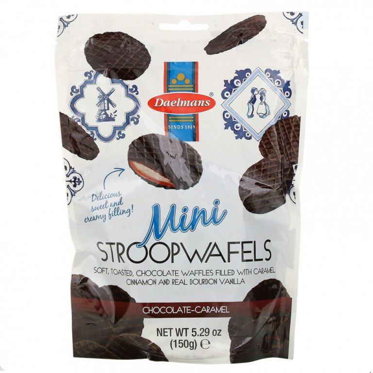 Daelmans, Mini Stroopwafels, Chocolate-Caramel, 5.29 oz (150 g)