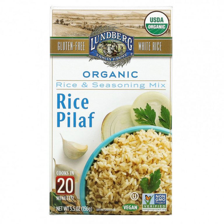 Lundberg, Органический рисовый плов, смесь из риса и приправ, 156 г (5,5 унции)