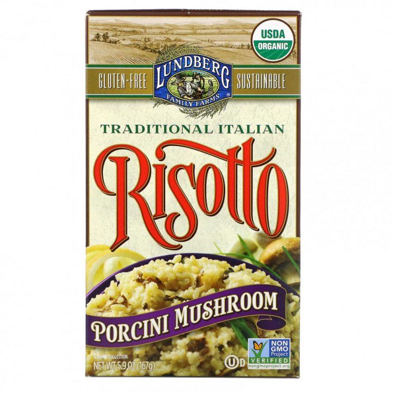 Lundberg, Organic, Traditional Italian Risotto, Porcini Mushroom, 5.9 oz (167 g)