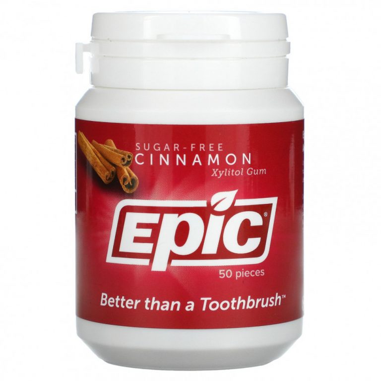 Epic Dental, Жевательная резинка с корицей, 50 шт