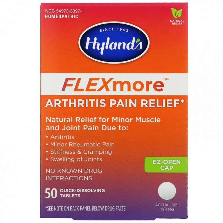 Hyland’s, FlexMore Arthritis Pain Relief, 50 Quick-Dissolving Tablets