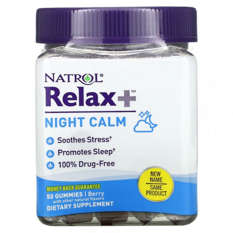 Natrol, Relaxia, Night Calm, Berry, 50 Gummies