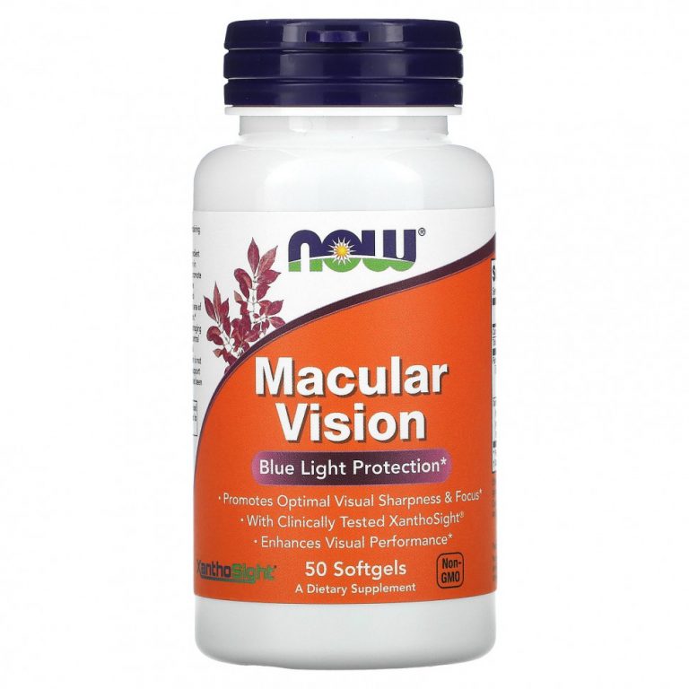 NOW Foods, Macular Vision, Blue Light Protection, 50 Softgels