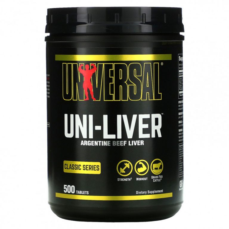 Universal Nutrition, Classic Series, Uni-Liver, аргентинская говяжья печень, 500 таблеток