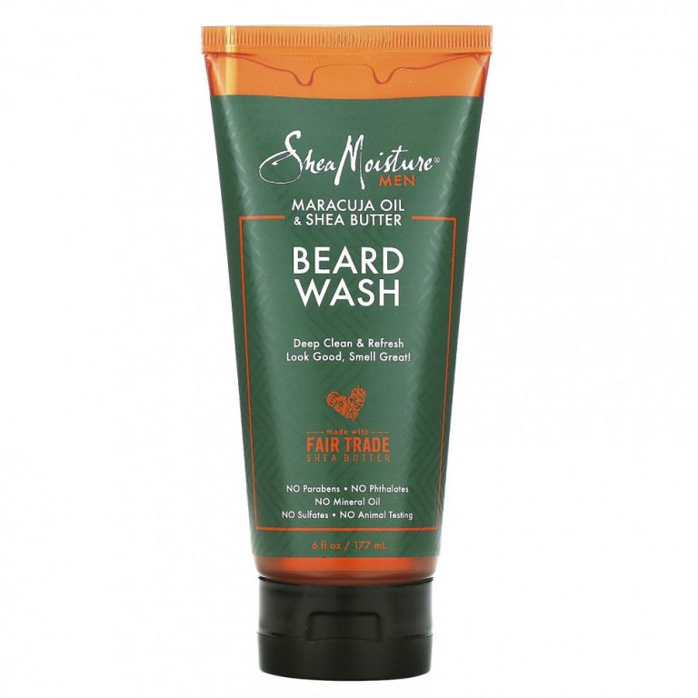 SheaMoisture, Men, Средство для мытья бороды, масло маракуйи и масло ши, 6 жидких унций (177 мл)