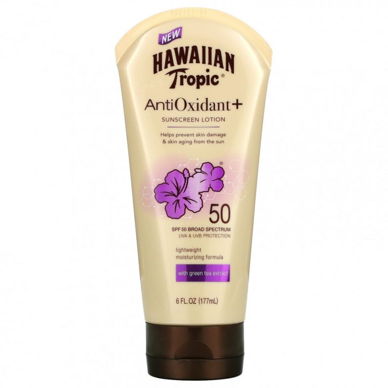 Hawaiian Tropic, Антиоксидант + солнцезащитный лосьон, SPF 50, 6 жидких унций (177 мл)