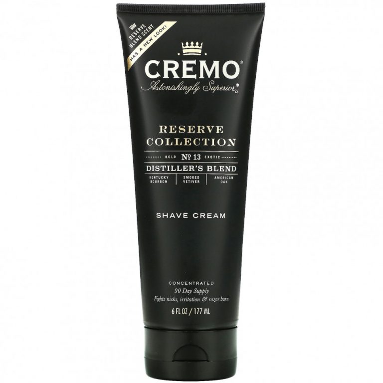 Cremo, Reserve Collection Shave Cream, No. 13, Distiller’s Blend, 6 fl oz (117 ml)