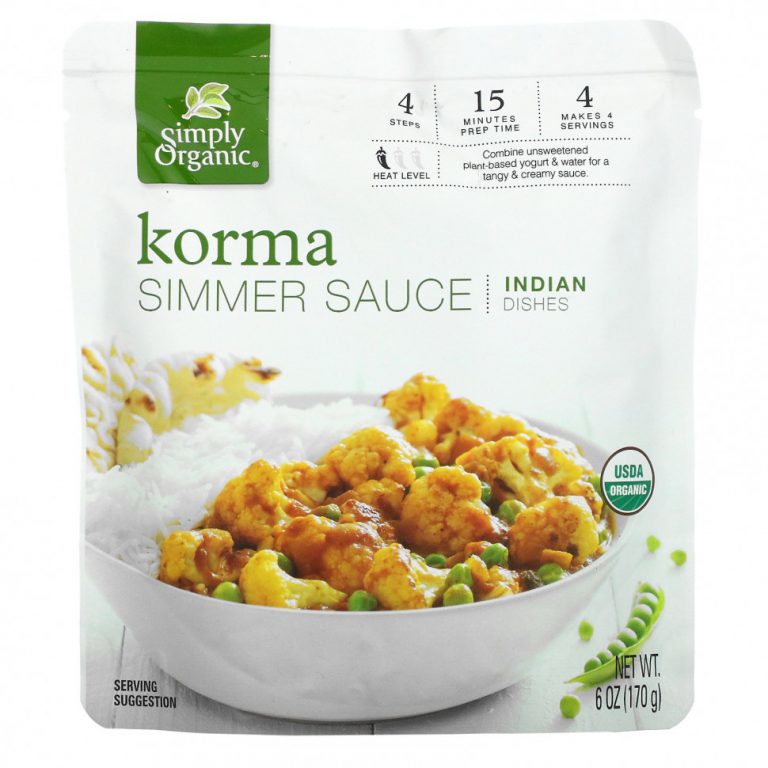 Simply Organic, Соус Корма, индийские блюда, 170 г (6 унций)