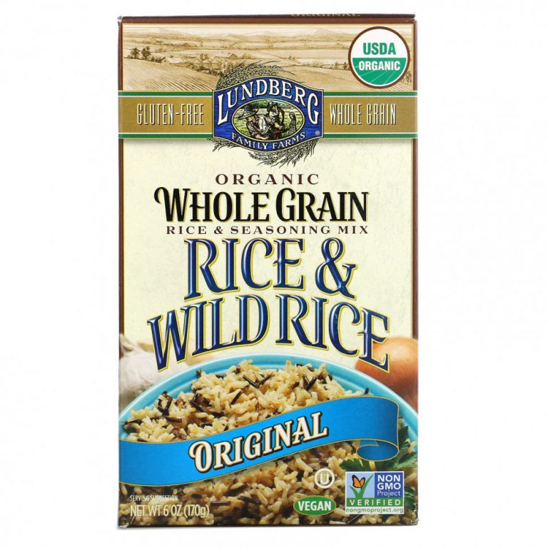 Lundberg, Органический цельнозерновой рис и смесь приправ, рис и дикий рис, оригинальный, 170 г (6 унций)