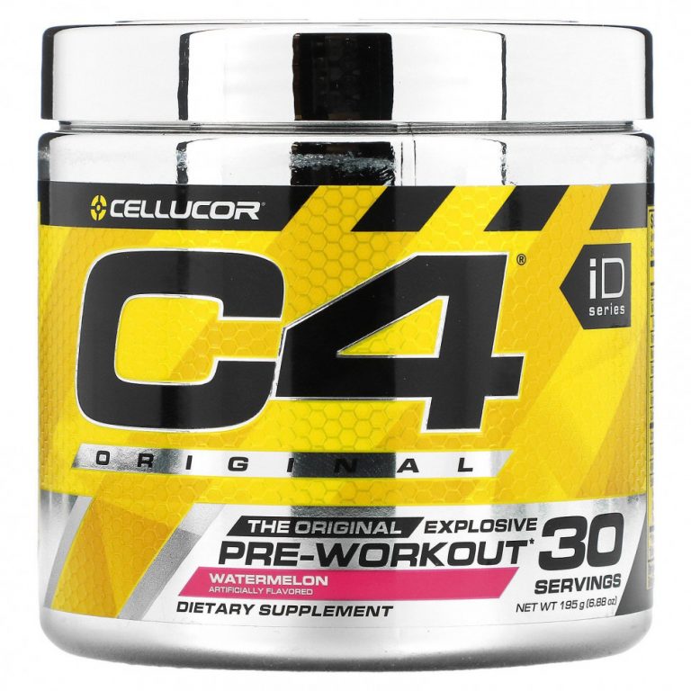 Cellucor, C4 Original для взрывной тренировки, перед тренировкой, арбуз, 6,3 унции (180 г)