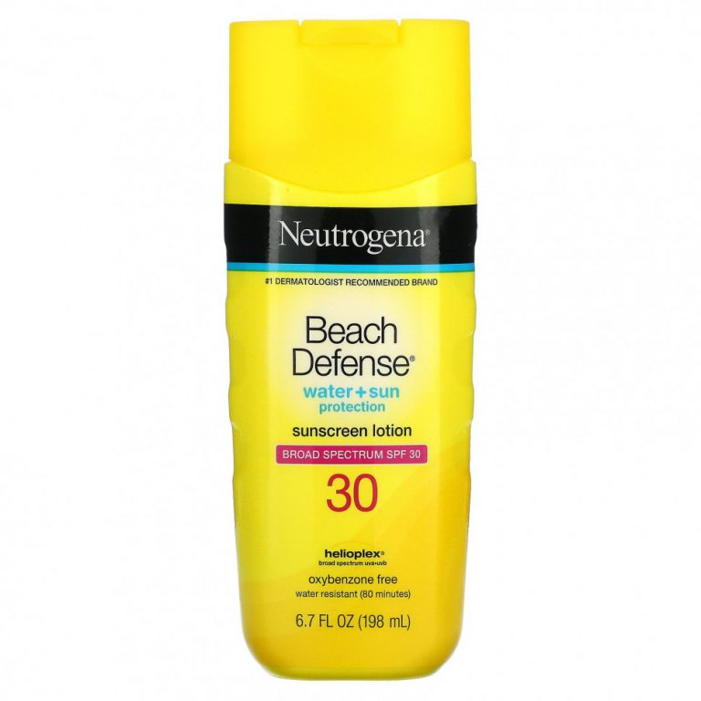 Neutrogena, Beach Defense, солнцезащитный лосьон, SPF 30,198 мл (6,7 жидк. унции)