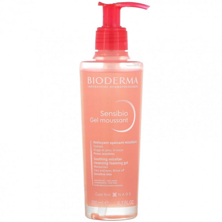 Bioderma, Sensibio, успокаивающий мицеллярный гель-пенка, 200 мл (6,7 жидк. Унции)