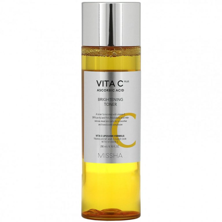 Missha, Vita C Plus Ascorbic Acid, Осветляющий тоник, 6,76 жидких унций (200 мл)