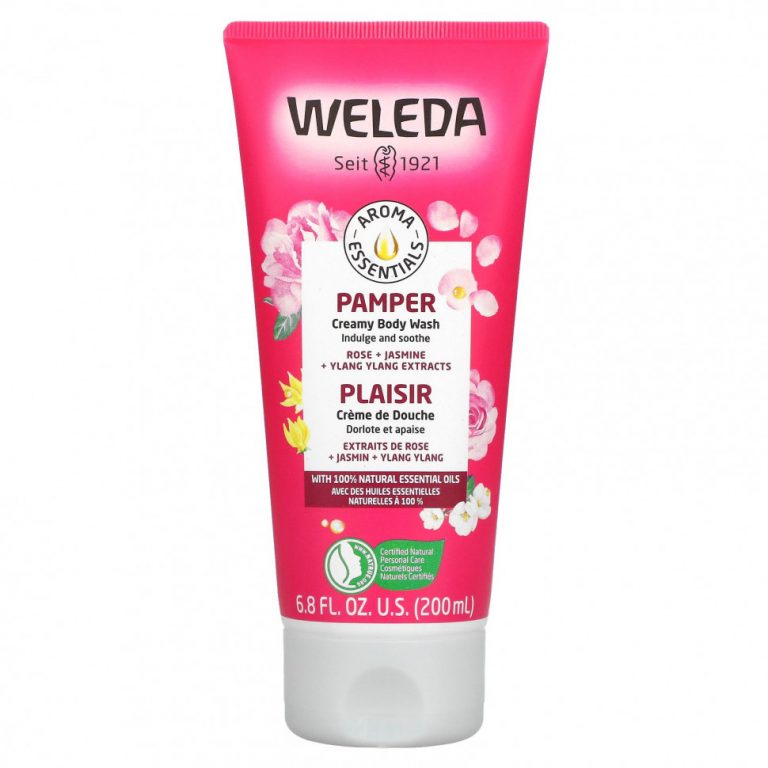 Weleda, Pamper, крем-гель для душа, с экстрактами розы, жасмина и иланг-иланга, 200 мл (6,8 жидк. унции)