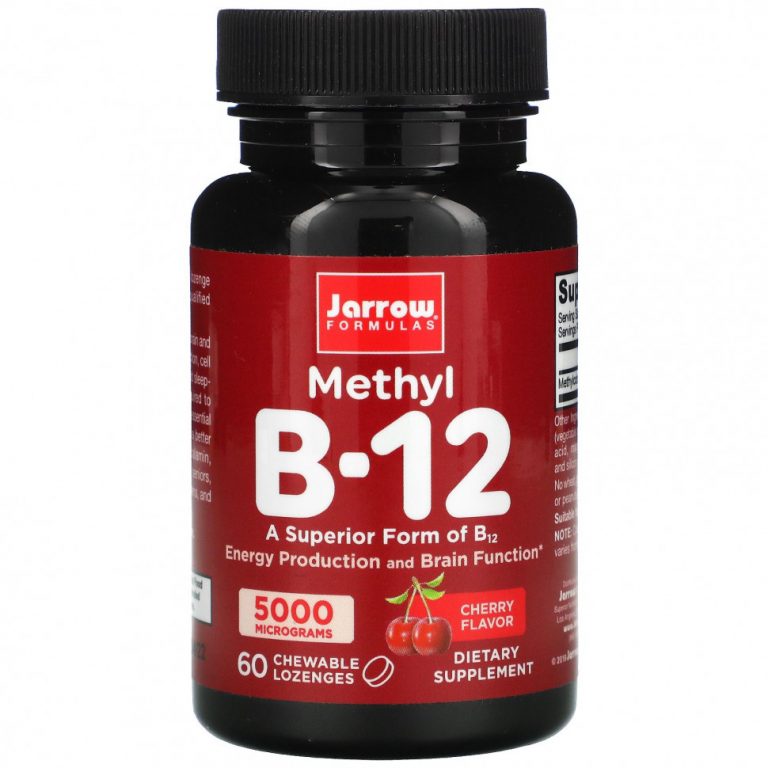 Jarrow Formulas, метил B-12, со вкусом вишни, 5000 мкг, 60 леденцов