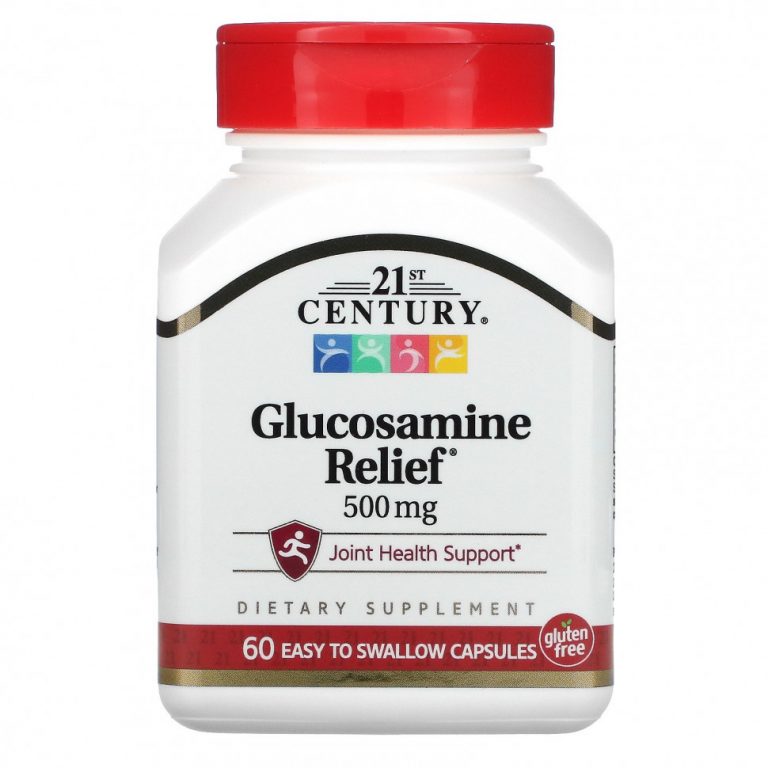 21st Century, Glucosamine Relief, 500 мг, 60 капсул, которые легко глотать