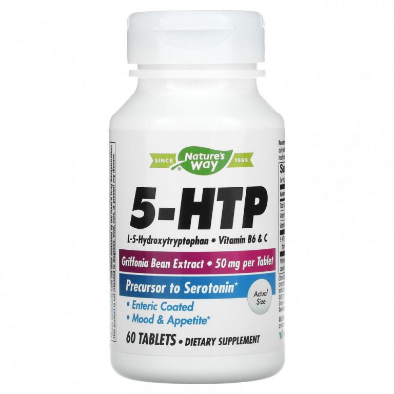 Nature’s Way, 5-HTP, 50 мг, 60 таблеток