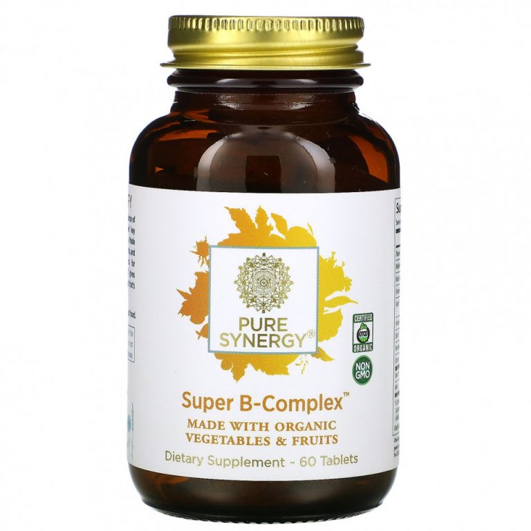 Pure Synergy, Organic Super B-Complex, 60 таблеток