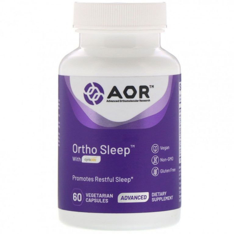 Advanced Orthomolecular Research AOR, Ortho Sleep with Cyracos, 60 вегетарианских капсул