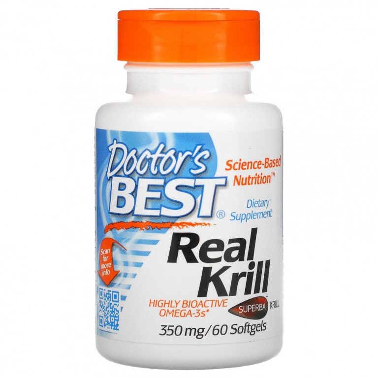 Doctor’s Best, Real Krill, 350 мг, 60 капсул