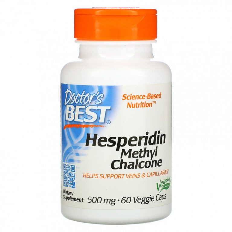 Doctor’s Best, Best Hesperidin, Methyl Chalcone, 500 мг, 60 растительных капсул