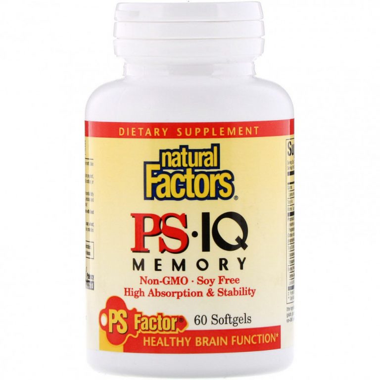 Natural Factors, PS — IQ Memory, 60 гелевых капсул