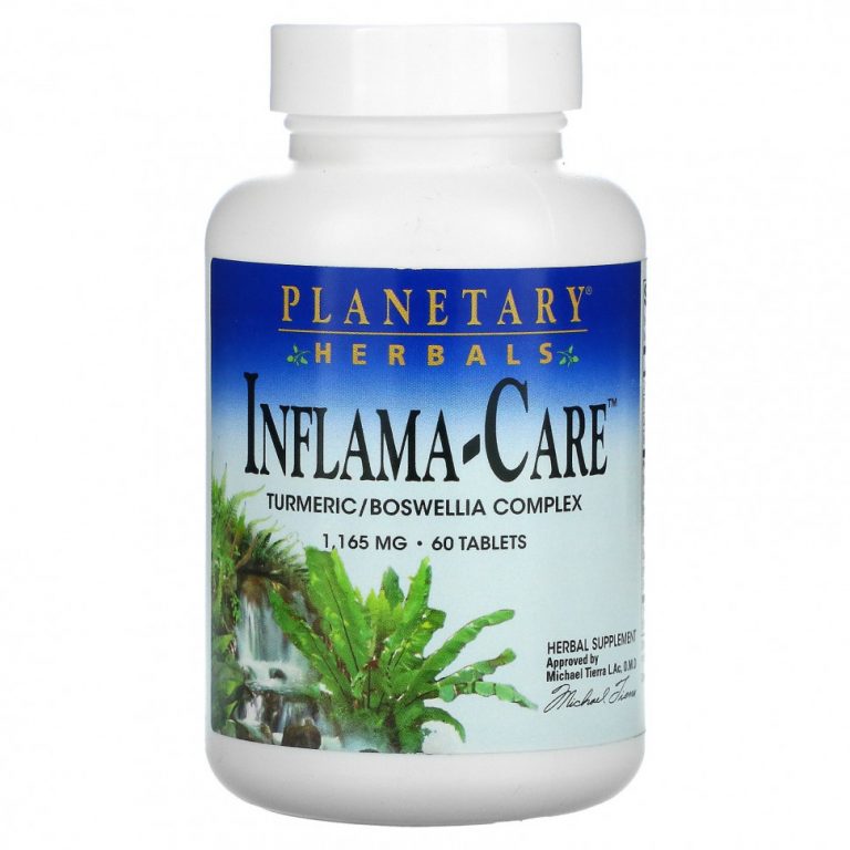 Planetary Herbals, Inflama-Care, 1,165 мг, 60 таблеток