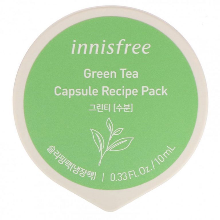 Innisfree, Капсульная маска для лица, зеленый чай, 10 мл (0,33 жидк. унции)