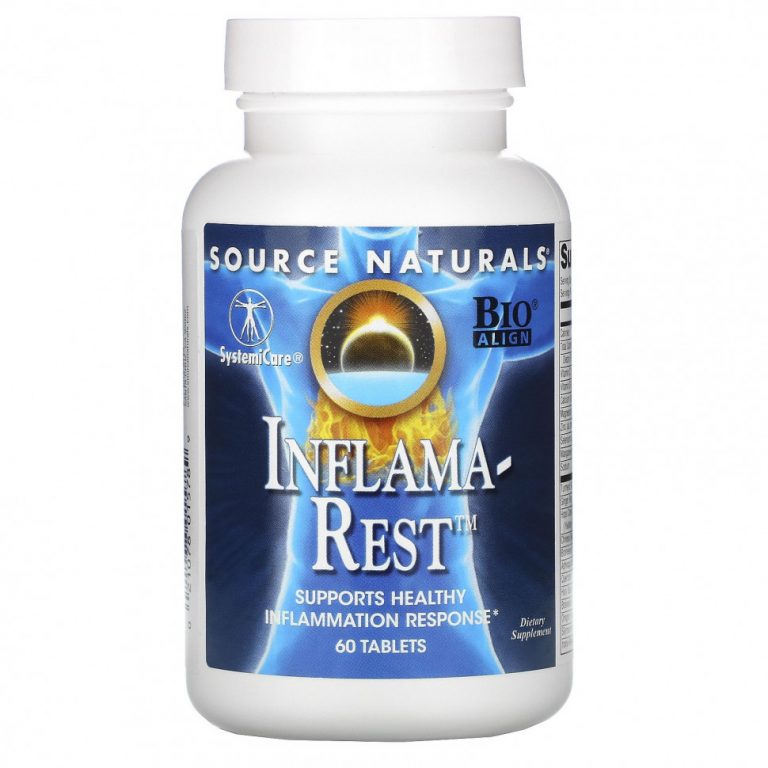 Source Naturals, Пищевая добавка Inflama-Rest, 60 таблеток