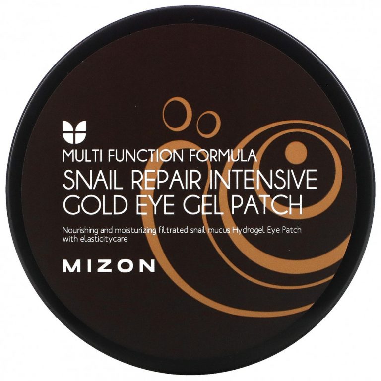 Mizon, Гелевые патчи для глаз Snail Repair Intensive Gold, 60 патчей