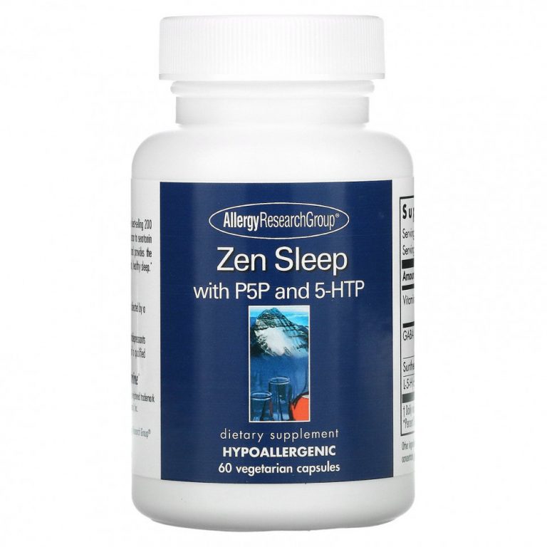 Allergy Research Group, Снотворное Zen Sleep с P5P и 5-HTP, 60 вегетарианских капсул