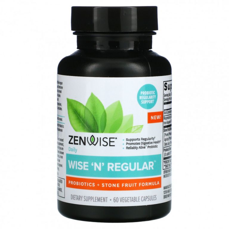 Zenwise Health, Wise ‘N’ Regular, 60 растительных капсул