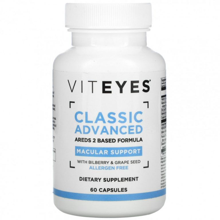 Viteyes, Classic Advanced Macular Support, формула на основе AREDS 2, 60 капсул