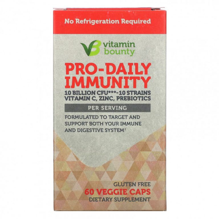 Vitamin Bounty, Pro-Daily Immunity, 10 млрд КОЕ, 60 растительных капсул