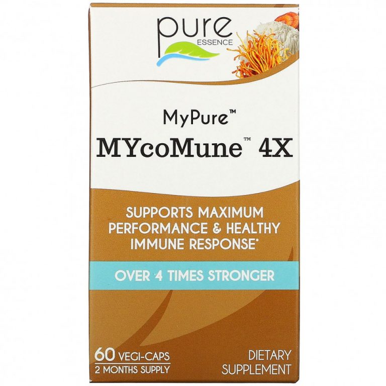 Pure Essence, MyPure, MYcoMune 4X, 60 капсул в растительной оболочке