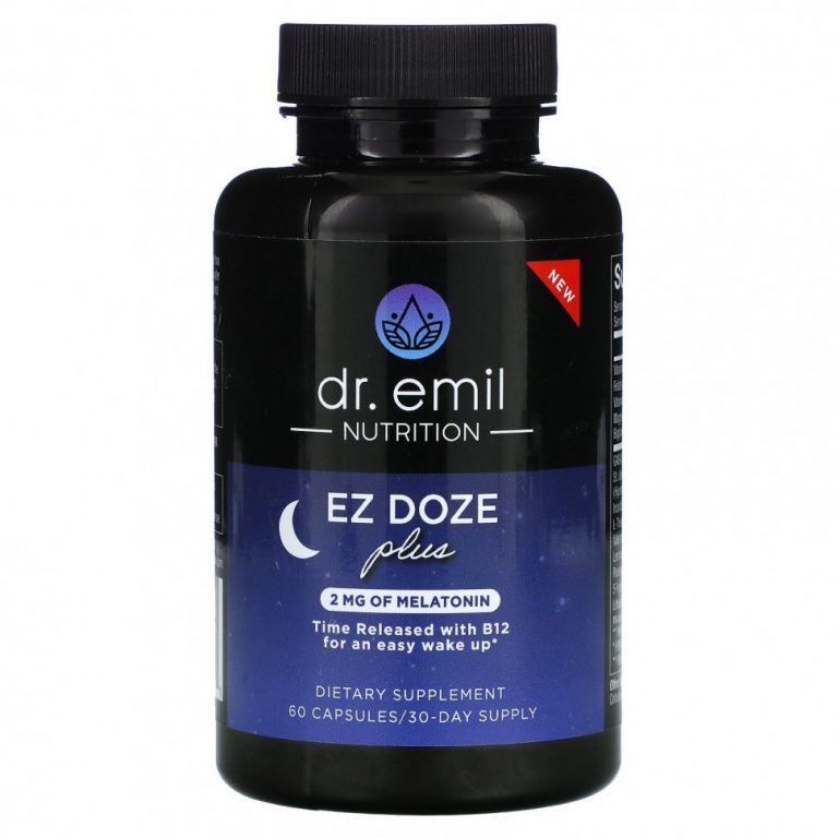 Dr Emil Nutrition, EZ DOZE Plus Melatonin, 60 капсул