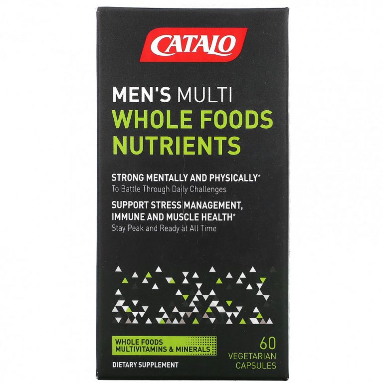 Catalo Naturals, Men’s Multi, мультивитамины из цельнопищевой питательной смеси для мужчин, 60 вегетарианских капсул