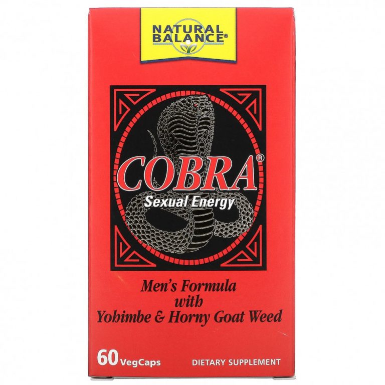 Natural Balance, Cobra Sexual Energy with Yohimbe & Horny Goat Weed, 60 Vegetarian Capsules