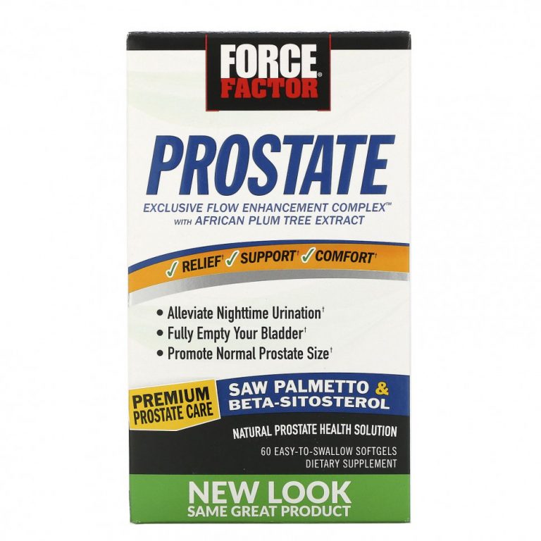 Force Factor, Prostate, натуральное средство для здоровья простаты, 60 удобных капсул