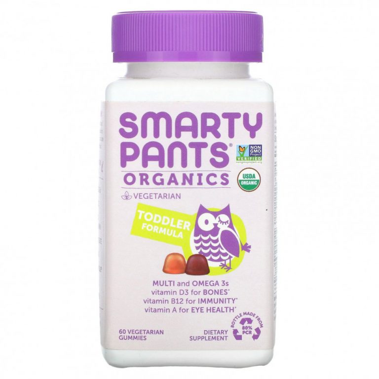 SmartyPants, Organics, комплекс для малышей, вишня и ягодный микс, 60 вегетарианских жевательных таблеток