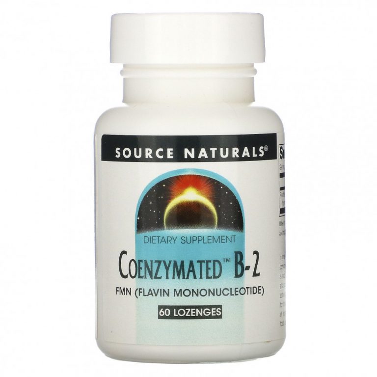 Source Naturals, ферментированный витамин B-2, 60 мг, 120 пастилок