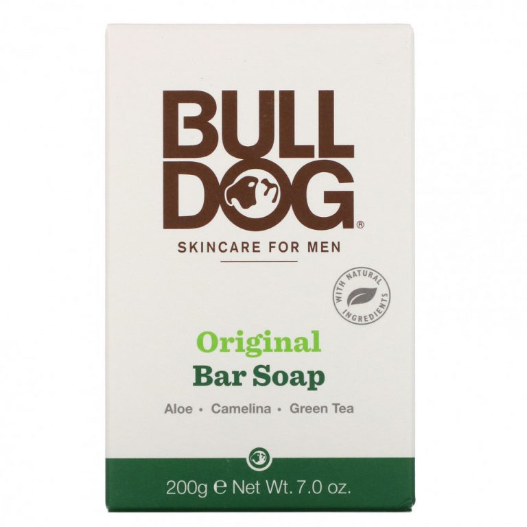 Bulldog Skincare For Men, Кусковое мыло, оригинальное, 200 г (7,0 унции)