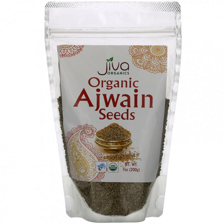 Jiva Organics, Органические семена аджвейна, 7 унций (200 г)