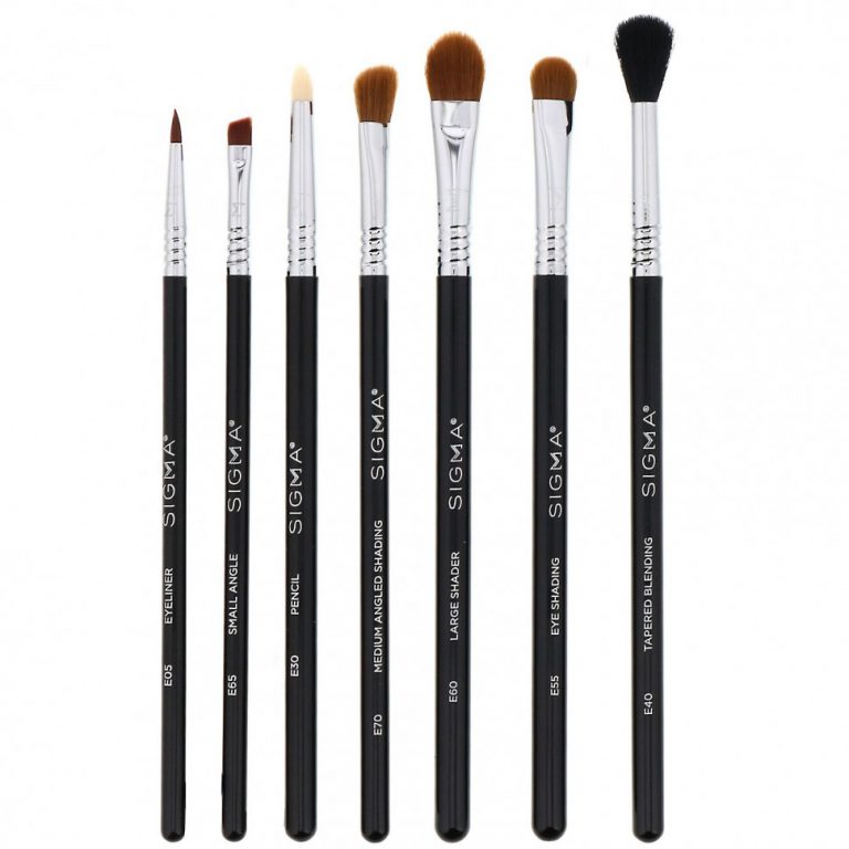 Sigma, Basic Eye Brush Set, базовый набор кистей для глаз, 7 предметов