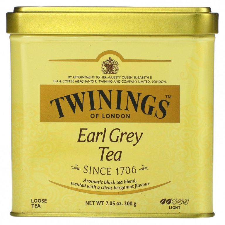 Twinings, Earl Grey, листовой чай, некрепкий, 200 г (7,05 унции)